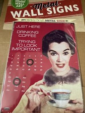 Insegna in latta calendario