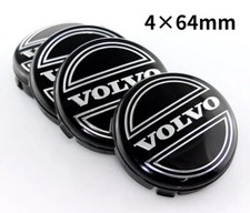 Coprimozzo coprimozzo copricerchio Wheel Cap logo nero 4x64 mm per Volvo