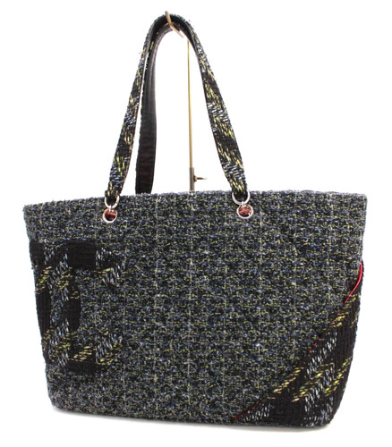 Borsa tote chanel cambon tweed - chanel,