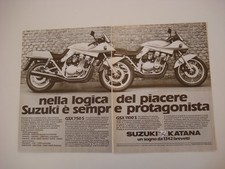 advertising Pubblicità 1982 MOTO SUZUKI GSX 750 S/GSX 1100 S KATANA