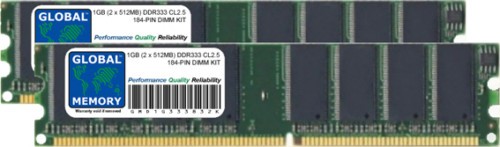 1gb ddr 333mhz - 512mb),