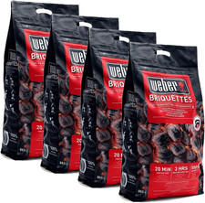 Kit 4 Borse Di Bricchette Da 8Kg | 4 Sacchi Carbone per Barbecue | Carbonella Co