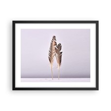 Poster 50x40cm Due piume lilla
