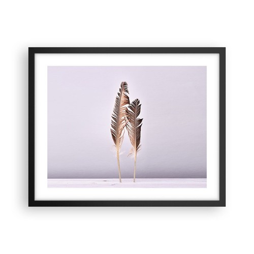 Poster 50x40cm due piume lilla - 50x40cm,