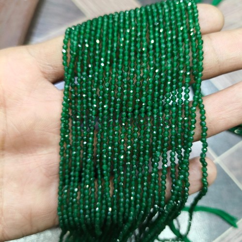 Collana giada verde 3mm - collana,