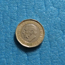 1 NEW Sterlina Moneta Coin Re Carlo  King Charles III 1 Pounds 2023 UK NUOVA
