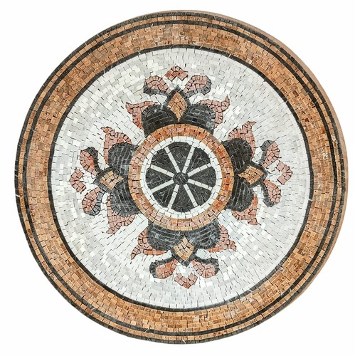 Antica roma rosone mosaico - roma",