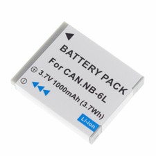 Batteria 1000mAh NB-6L per Canon PowerShot D10, D20, D30, ELPH 500 HS, S90, S95