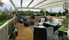 AX Salotto Divani Tavolo Poltrone Poggiapiedi Vetro Giardino Polyrattan 0k 42644