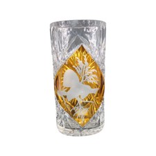 Vaso in cristallo bohémien