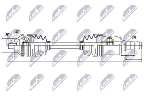 Albero motore asse - , anteriore