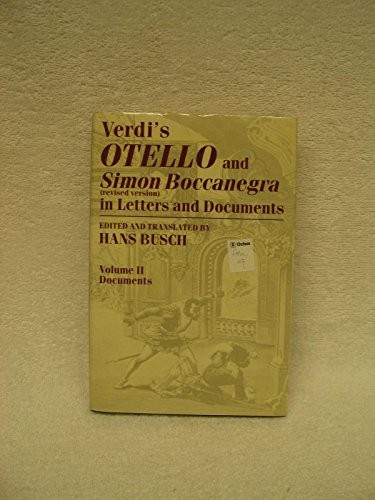 Verdi otello and simon - verdi's,