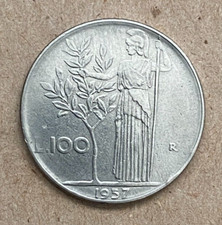 Italy, 100 Lire, 1957-R
