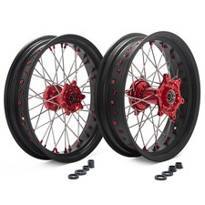 17" Supermoto Cerchi Ruota per Honda CRF250R 2004-2013 CRF450R 02-12 CR 125 250