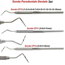 Strumenti Parodontologia Sonda Parodontale Misura Profondità Tasca Sonde Dentali