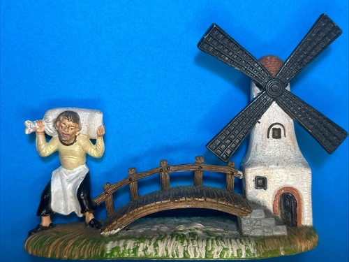 Mulino con fornaio statuina - mulino,
