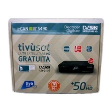 DECODER HD COMPLETO DI SCHEDA  ICAN S490 TIVÙSAT SATELLITARE