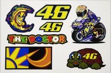 Valentino Rossi 46 the doctor adesivo stickers tributo adesivi luna tartaruga