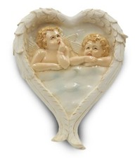 Angeli Putti Michelangelo in ceramica Angioletti 26cm da appendere bomboniera 