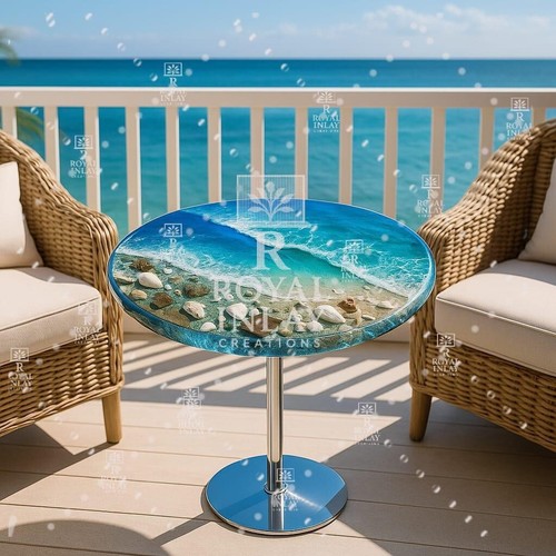 Tavolo balcone epossidico - balcone,