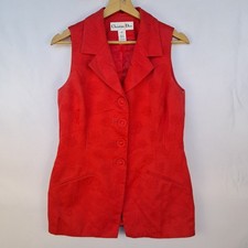 Vestito Christian Dior colore rosso taglia 10 anni da donna