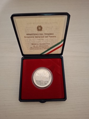 500 lire argento - lire,