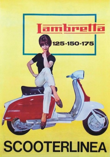 Targa vintage 1962 - vintage, lambretta