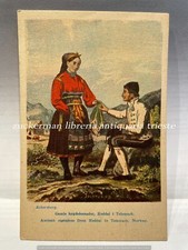 ECKERSBERG ANCIENT COSTUMES HEDDAL TELEMARK cartolina postcard non viaggiata