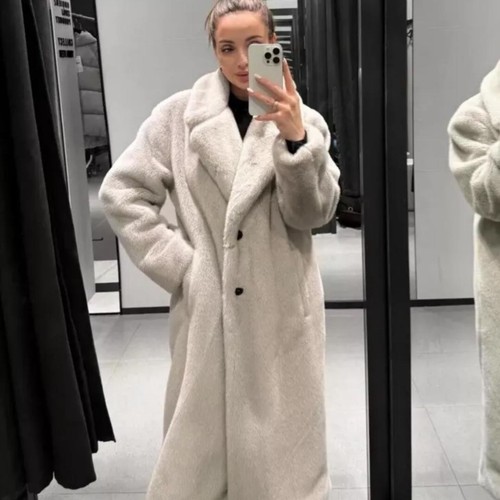 Cappotto lungo pelliccia