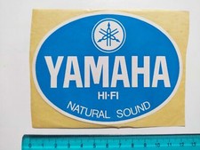 ADESIVO YAMAHA HI-FI NATURAL SOUND STICKER AUTOCOLLANT VINTAGE 80s ORIGINAL