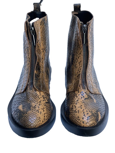 Zara pelle animalier stivali - zara,