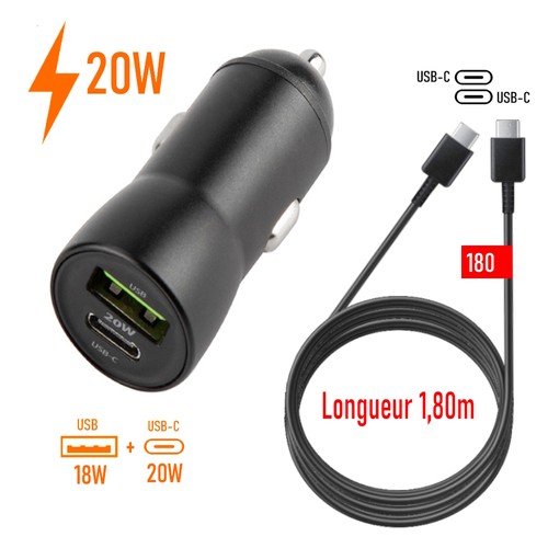 Chargeur voiture rapide - chargeur, pour