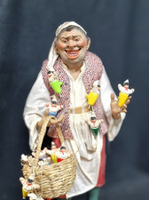 Presepe Napoletano ,venditore di fischietti cm38 KRIPPEN,CRECHE,BELEN,PASTORI