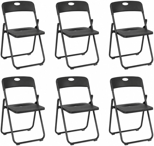 Set sedie pieghevoli nere - set,
