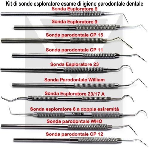 Sonda parodontale dentale - parodontale,