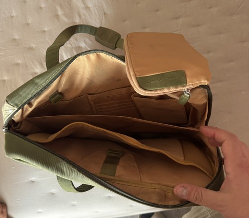 Borsa porta piquadro - pc, verde