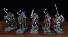 Warhammer Fantasy Predoni Del Chaos A Cavallo painted - Basette In Resina