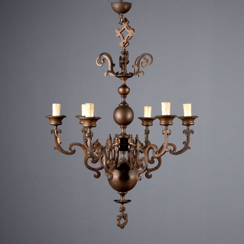Lampadario antico bronzo - lampadario,