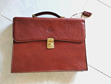 Conte MAX Borsa  Cartella Portadocumenti Professionale  in CUOIO MARRONE Nuova  