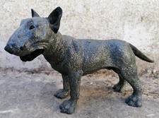 Statuetta Cane BULL TERRIER_PITBULL_AMSTAFF_STAFFY in Pietra Lavica BELLISSIMA 