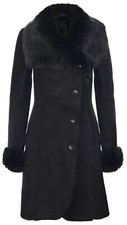 Manto Invernale Nero In Suede