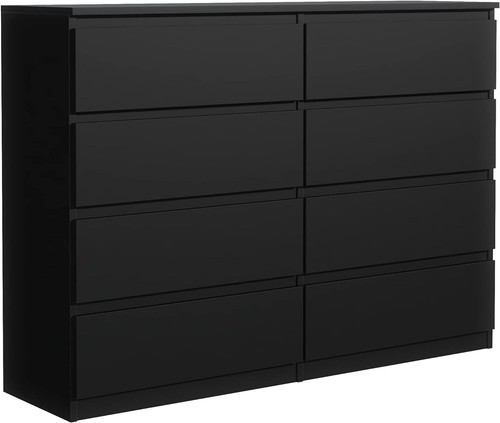 Cassettiera nero opaco - con, 8