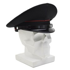 Berretto con visiera uniforme militare originale Italia vintage nero