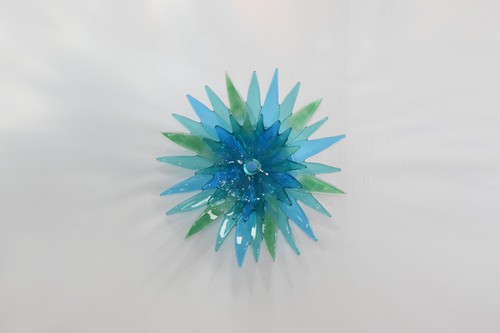 Applique fiore celeste