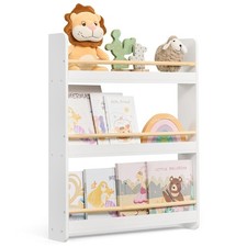 SONGMICS Libreria per Bambini Scaffale per Giocattoli a 3 Ripiani Libreria da