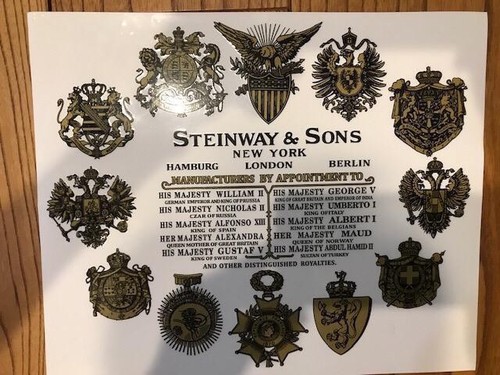 Adesivo decalcomania steinway - adesivo,