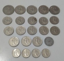 Lotto stock 23 monete Franchi