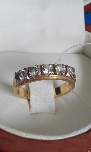 Anello oro 750 con - oro, diamanti