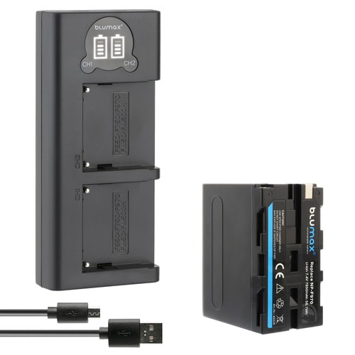 Batteria caricatore lcd per - batteria, +