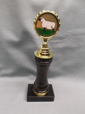 sheep trophy award turned wood